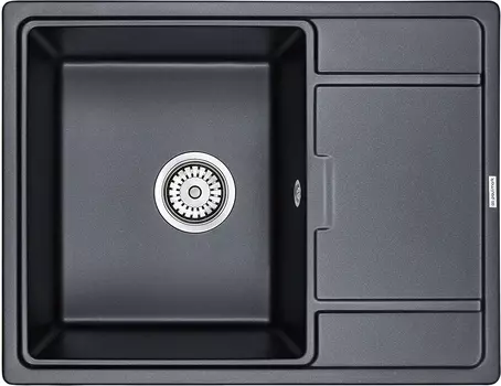 Мойка кухонная Paulmark Weimar PM216550-BLM черный металлик