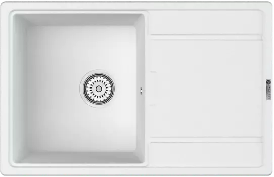 Мойка кухонная Point Лаура 78 белая PN3005W
