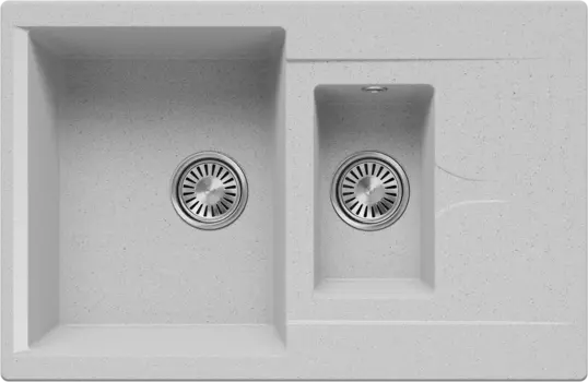 Мойка кухонная Polygran Brig 770, светло-серая 854918