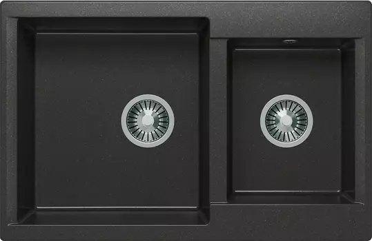 Мойка кухонная Polygran Brig 772 черная Polygran Brig -772 черный № 16