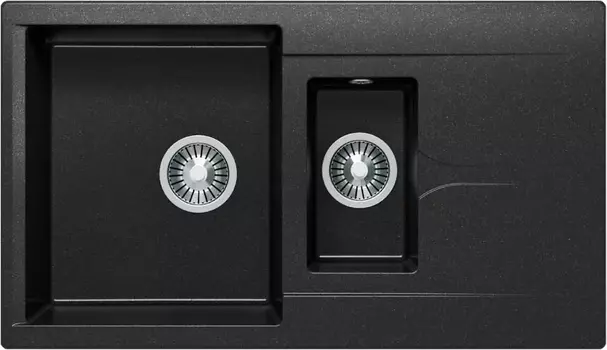 Мойка кухонная Polygran Brig 870 черная 627383