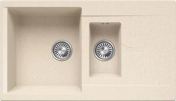 Мойка кухонная Polygran Brig 870, кремовая 854970