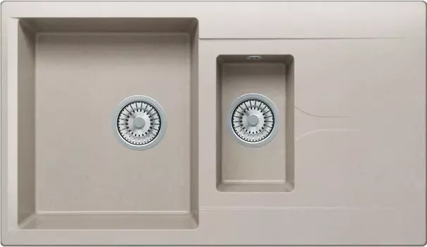 Мойка кухонная Polygran Brig 870 серая 627376