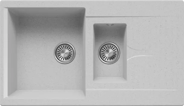 Мойка кухонная Polygran Brig 870, светло-серая 854963