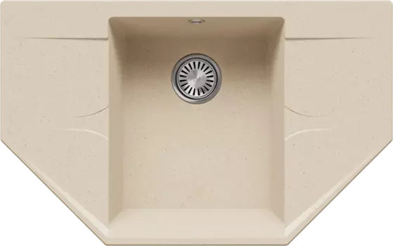 Мойка кухонная Polygran Riff 800, опал 855557