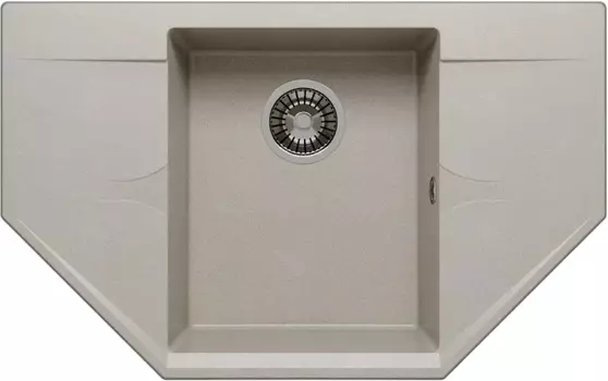 Мойка кухонная Polygran Riff 800 серая 679061