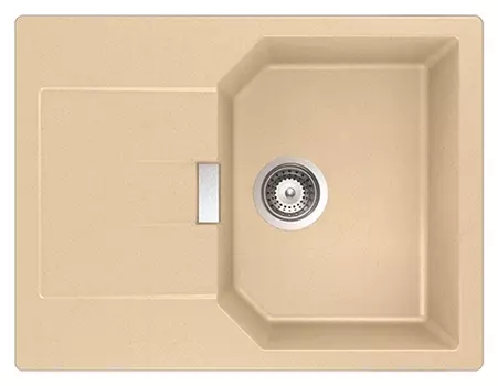 Мойка кухонная Schock Manhattan 45D лунный камень (с клапаном-автоматом) 700601