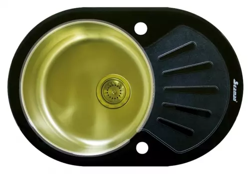 Мойка кухонная Seaman Eco Glass SMG-730B Gold SMG-730B-Gold.B
