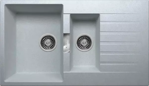 Мойка кухонная Tolero TL-860 cерый металлик