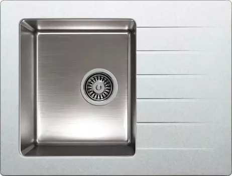 Мойка кухонная Tolero Twist TTS-660 №001 серый металлик TTS-660 №001 (Сер. мет)