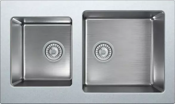 Мойка кухонная Tolero Twist TTS-840 № 001 серый металлик