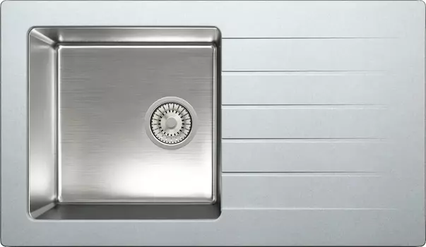 Мойка кухонная Tolero Twist TTS-860 № 001 серый металлик