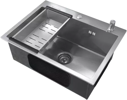 Мойка кухонная Ulgran 60х45, брашированная сталь US-600-001