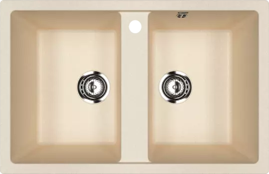 Мойка кухонная Ulgran U-608 -328 бежевая U-608-328
