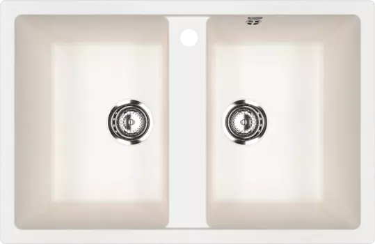 Мойка кухонная Ulgran U-608 -341 ультра-белая U-608-341