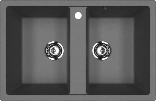 Мойка кухонная Ulgran U-608 -343 антрацит U-608-343