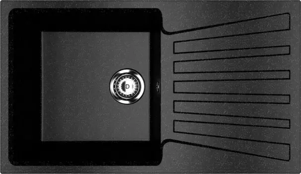 Мойка кухонная Ulgran U-703 -308 черная U-703-308