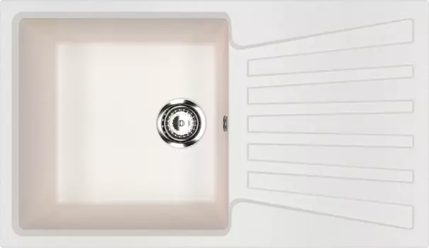 Мойка кухонная Ulgran U-703 -341 ультра-белая U-703-341