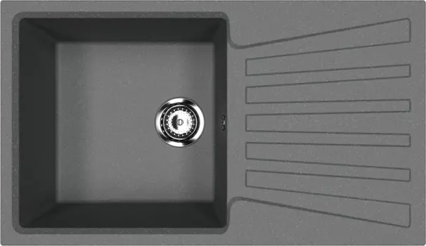 Мойка кухонная Ulgran U-703 -343 антрацит U-703-343