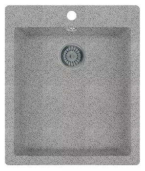 Мойка кухонная Whinstone Аркус 420 серый РИВА А10