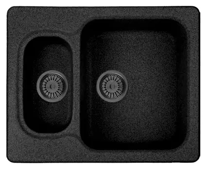 Мойка кухонная Whinstone Гарда 1 1/2B черный С01