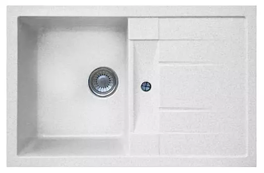 Мойка кухонная Whinstone Коралл 1B 1D белый B-18
