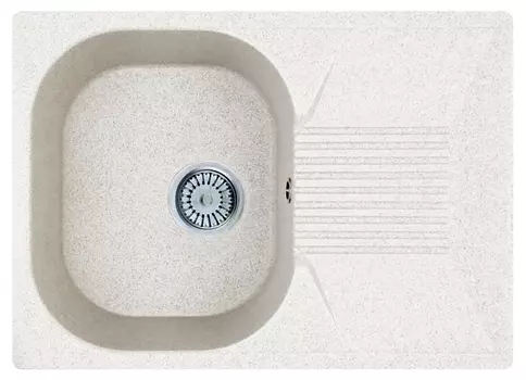 Мойка кухонная Whinstone Рона 1B 1D белый B-13