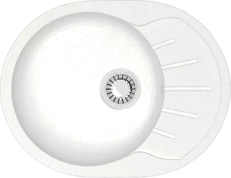 Мойка кухонная ZETT lab. T010Q001 белый лед