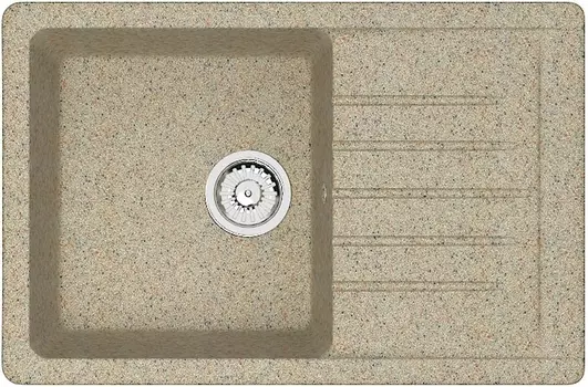 Мойка кухонная ZETT lab. T016Q005 песочная