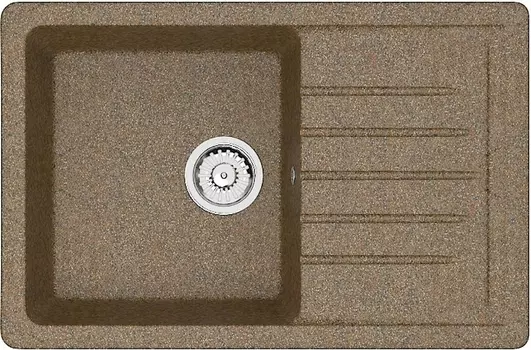 Мойка кухонная ZETT lab. T016Q009 терракот