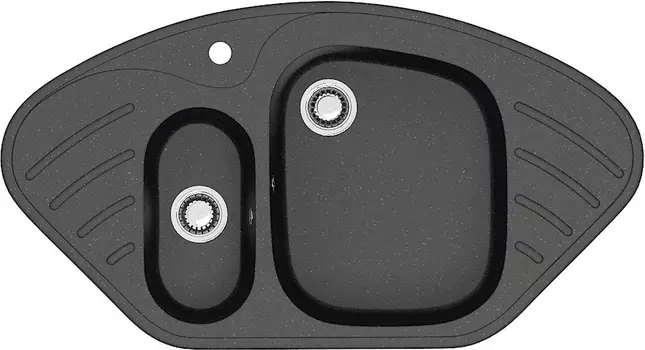 Мойка кухонная ZETT lab. T023Q004 черная