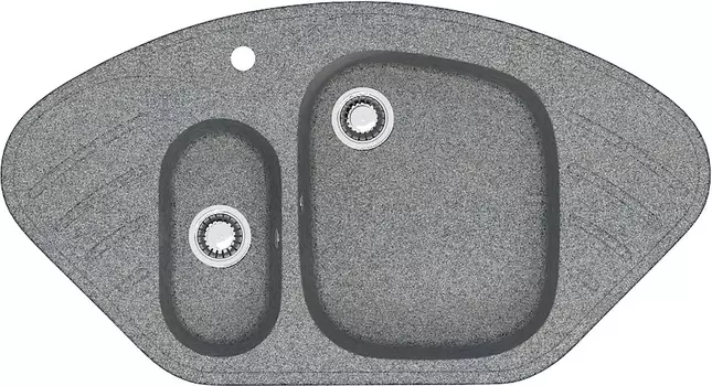Мойка кухонная ZETT lab. T023Q008 темно-серая