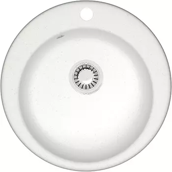 Мойка кухонная ZETT lab. T030Q001 белый лед