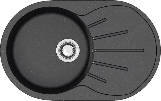 Мойка кухонная ZETT lab. T110Q004 черная