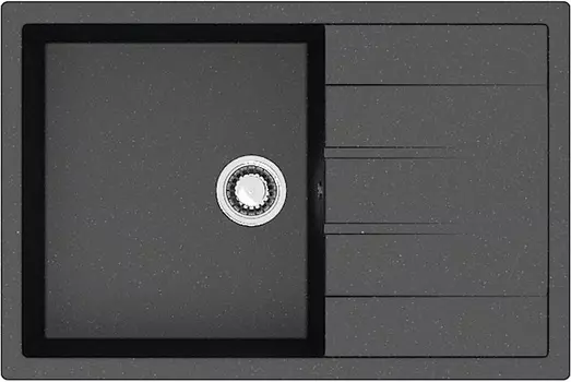 Мойка кухонная ZETT lab. T161Q004 черная