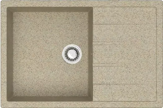 Мойка кухонная ZETT lab. T161Q005 песочная