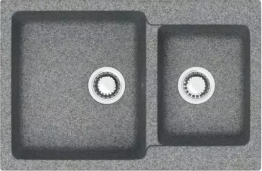 Мойка кухонная ZETT lab. T191Q008 темно-серая