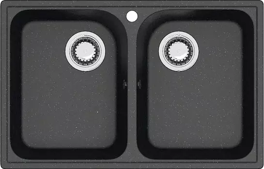 Мойка кухонная ZETT lab. T260Q004 черная