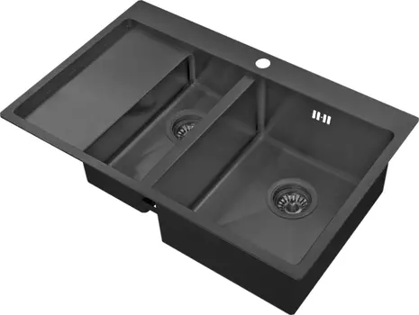 Мойка кухонная Zorg Inox PVD 5178-2-R grafit PVD 5178-2-R GRAFIT
