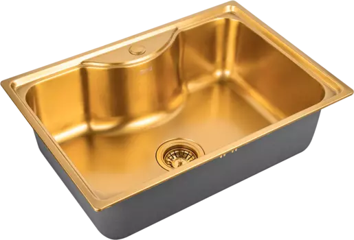 Мойка кухонная Zorg Inox PVD SZR 6545 BRONZE бронза