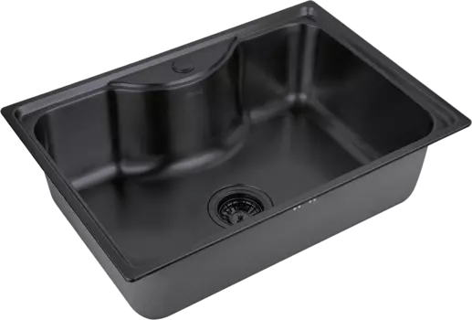 Мойка кухонная Zorg Inox PVD SZR 6545 GRAFIT графит