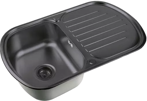 Мойка кухонная Zorg Inox PVD SZR 7749 GRAFIT графит