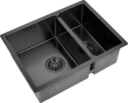 Мойка кухонная Zorg Light ZL R 580-2-440 GRAFIT графит