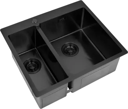 Мойка кухонная Zorg Light ZL R 590-2-510-R GRAFIT R, графит