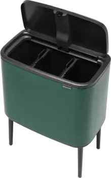 Мусорное ведро Brabantia Bo 304200 11+11+11 л, зеленая сосна