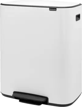 Мусорное ведро Brabantia Bo Pedal Bin 211447 30+30 л, белое