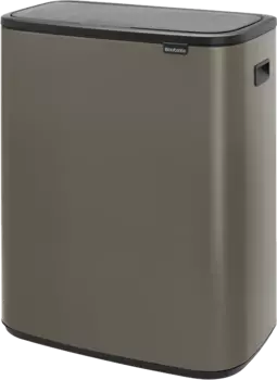 Мусорное ведро Brabantia Bo Touch Bin 223068 60 л, платиновое