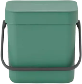 Мусорное ведро Brabantia Sort&Go 129865 3 л, темно-зеленое