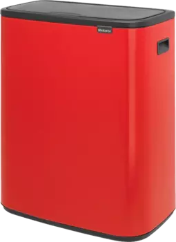 Мусорное ведро Brabantia Touch Bin Bo 221507 30+30 л, пламенно-красное