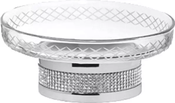 Мыльница Boheme Royal Cristal Chrome настольная 10930-CR